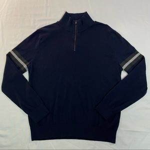 Banana Republic navy blue quarter zip